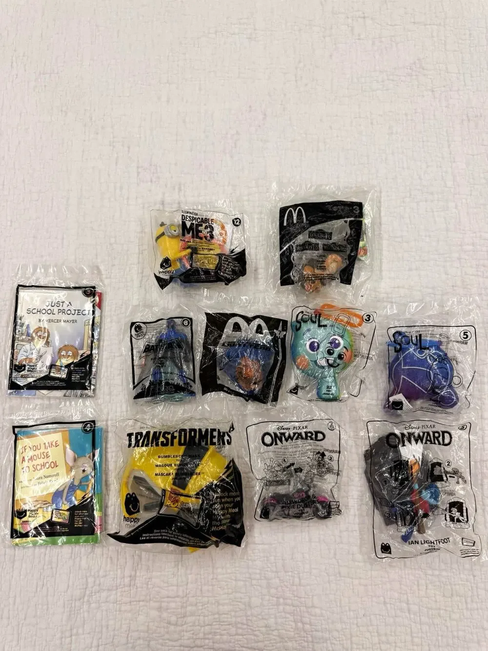 McDonald's Happy Meal Toys Lot Disney Pixar Soul & Onward Sealed